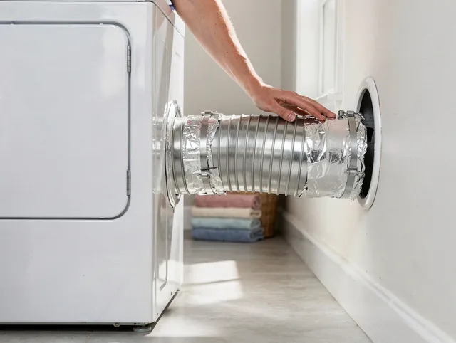 Professional dryer vent hose installation by Hawthorne Dryer Vent Cleaning in Hawthorne