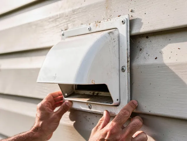Hawthorne Dryer Vent Cleaning technician delivering thorough residential dryer vent cleaning service in Hawthorne